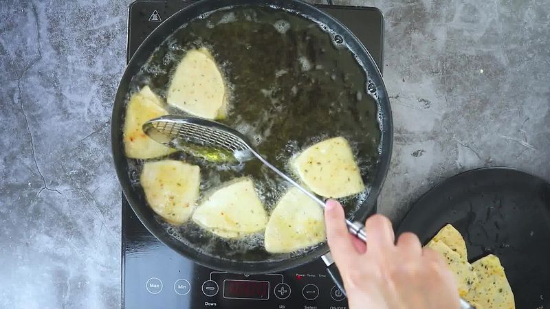 Image of the recipe cooking step-4-3 for Cheese Garlic Masala Mathri (Fried, Air Fryer, Baked Recipe)