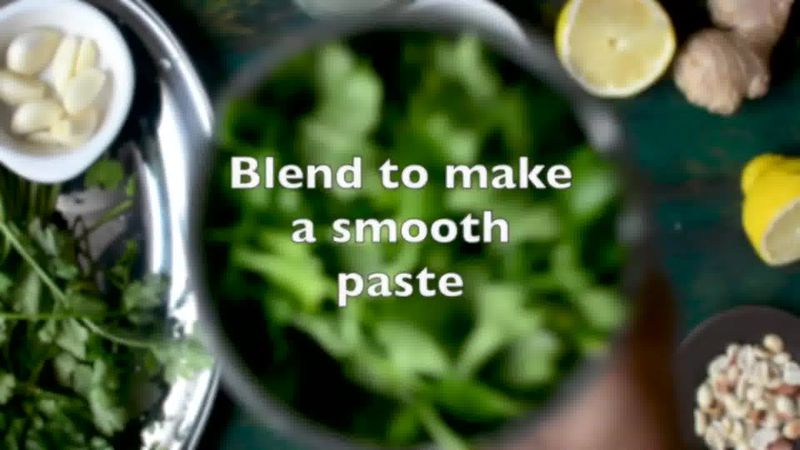 Image of the recipe cooking step-1-2 for Coriander Chutney – Hare Dhaniye Ki Chutney (3 Ways)