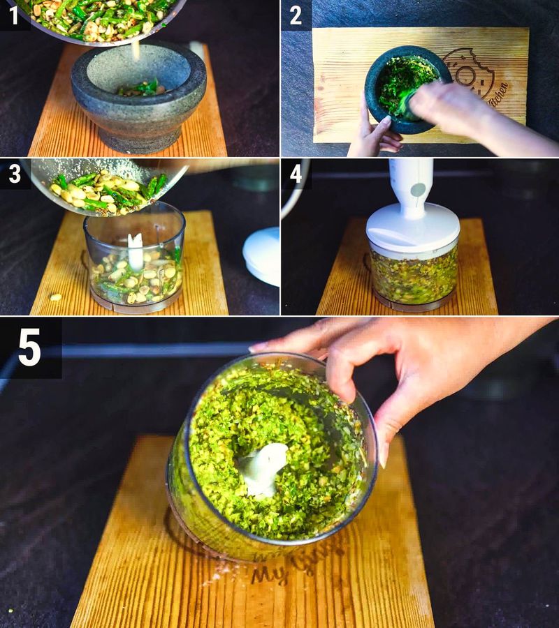 Image of the recipe cooking step-1-5 for Mirchi Ka Thecha