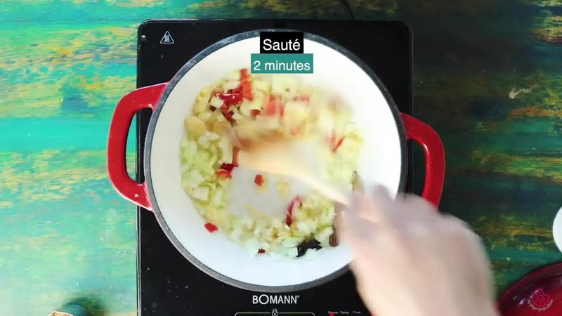 Image of the recipe cooking step-2-8 for Peach Chutney